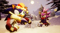 Random Sonic and Blaze thing