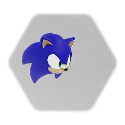Sonic the hedgehog head model