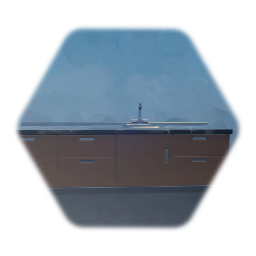 Küchenzeile mit Spühlbecken