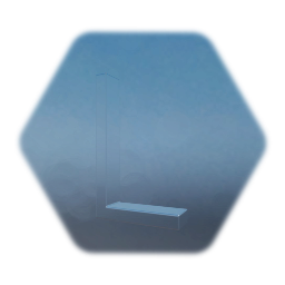 "L" (one block) metal letter