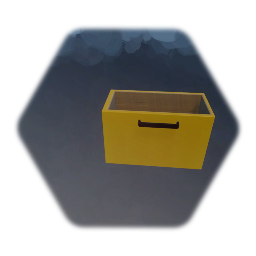 Yellow Cabinet Drawer