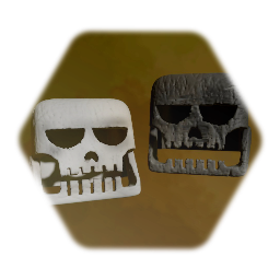 BAD realistic-ish minecraft skull