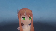 Doki Doki Literature Club - Monika Head