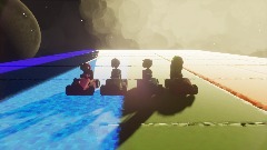 Evelyn CPU Racing on the Rainbow Meta runner racing speed Kart