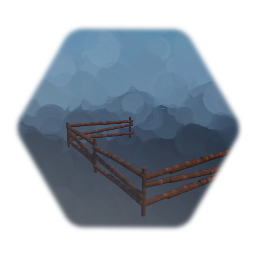 Wooden fence