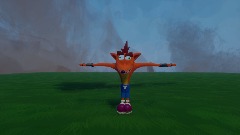 Crash Bandicoot tries to touch grass but instantly fails 5