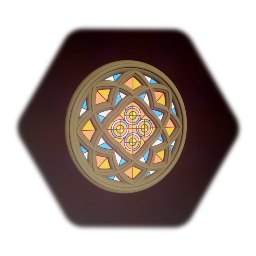 Large Round Cathedral Window - Color Style 2