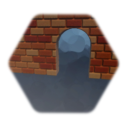 Brick wall arch