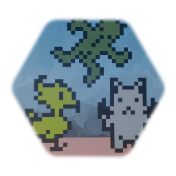 Chocobo, Moogle, Cactuar (Pixel Art) [FFVIII]