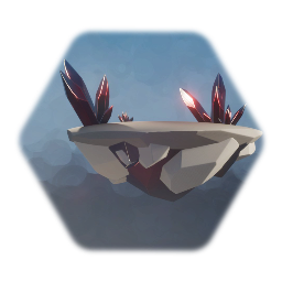 Levitating Crystal Rock (high quality)