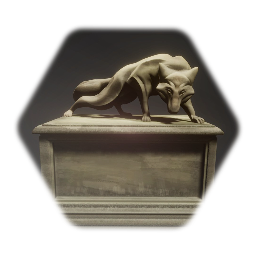 Wolf sculpture