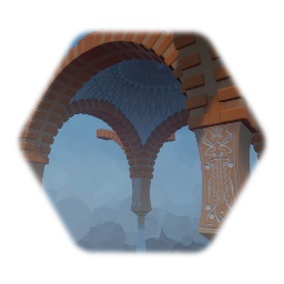 Arabic columns and dome - Modular