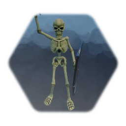 Minature skeleton soldier (Not a puppet)