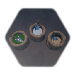 Sacks of Flour, Oats, and Beans