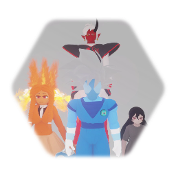 Ice Devin.exe,Dark Sally,Fire Wednesday Addams, and Supreme C.P