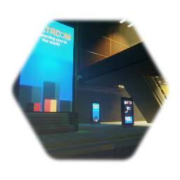 Modern metro station