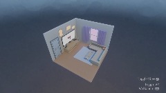 Isometric Room Living Room Display