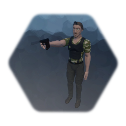 Basic Man with Pistol
