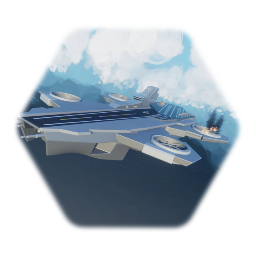 Helicarrier (Avengers with Iron Man - High poly) Model