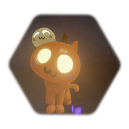 Pumpkin cat