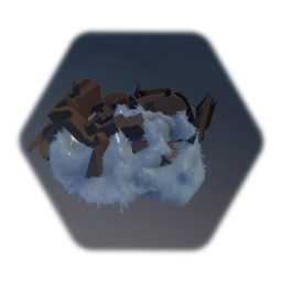 Craggy rocks & water