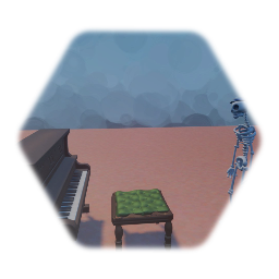 Skeletycus plays piano