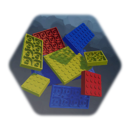 DreamBricks Big brick framed "Tile-set" + samples