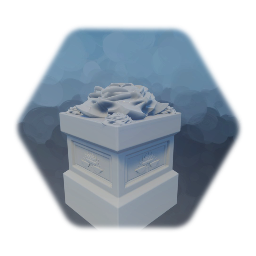 Castle oblivion rose sculpture