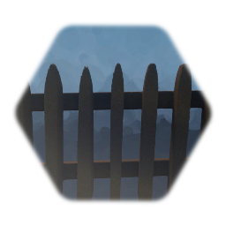 Wooden fence