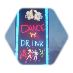 Dance Club Sign Vertical