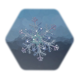 Six Pointed Snowflake, Style 1