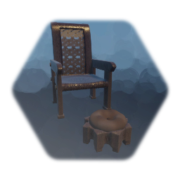 Chair with Footstool