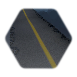 Bumpy Eroded 2-way Road