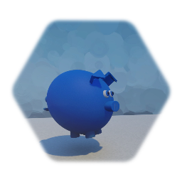 Blue Piggy Bank