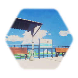 Japanese province train station(田舎の駅)