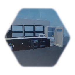 Wall kitchen furnished