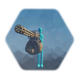wired minigun guy