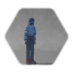 Blank puppet with a hoodie