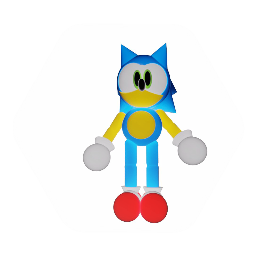 Sonic model w cel shading credit to [g-jack]