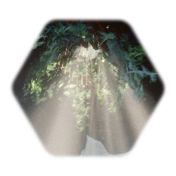 Cavern Ceiling Hole With God Rays