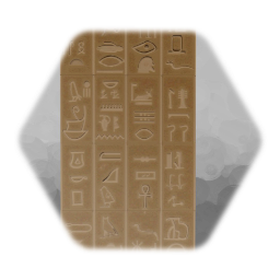Egyptian Hieroglyph Blocks (1 side)