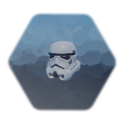 Detailed stormtrooper helmet with detailed inside