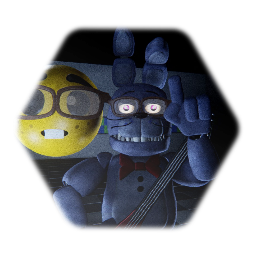 Un-<pink>Withered Bonnie The nerd Bunny Model
