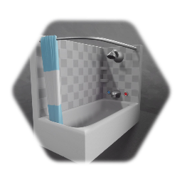 Shower and tub.  Running water.