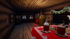 Path to the Cabin Holiday Scene