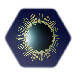 Metal Sun Shaped Mirror