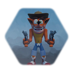 Cowboy  Crash Bandicoot  ( crash model by shigiri1 2)