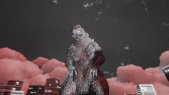 Ghost Godzilla Destroys A City (New Kaiju World Engine)