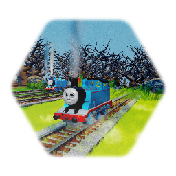 Remix of Crash thomas and his friends off a hill