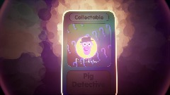 Collectable card Pig detective